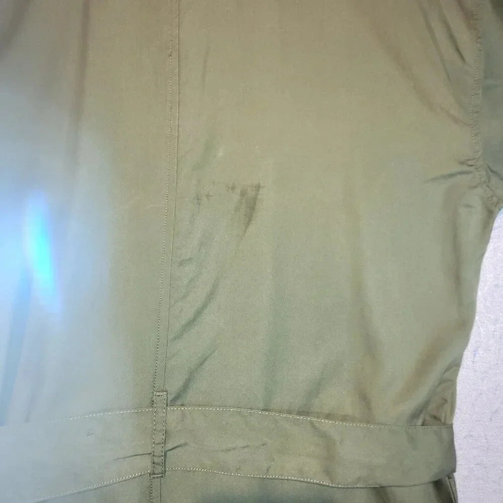 Ripzone Cypress Green NWT Short Sleeve Button Down Romper Size  Large - Picture 10 of 11